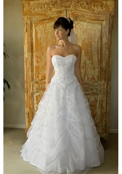 strapless country wedding dresses