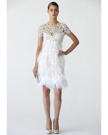  length embroidered tulle gown I just love the flirty feather skirt
